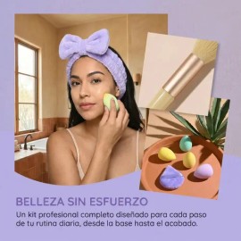 Brochas Maquillaje Profesional 80 Pzs Kit Maquillaje Completo Brochas De Maquillaje Con Esponjas Y Cinta
