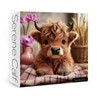 Cute Highland Cow Flower Puzzles for Adults 1000 Pieces, Funny