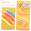 FOMIYES 5pcs Arch Shaped Frosted Nail Files Acrylic Nail Buffering