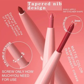 Set De 12 Delineadores De Labios Mate Y Fáciles De Aplicar