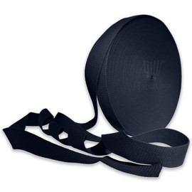 38mm Heavy Duty Webbing Belt Strap Upholstery Webbing Cotton Blend 1.5Inch Webbing for Bag Straps Rucksack Backpacks Luggage Bag Strap Cargo Strapping Belts (Dark Navy Blue - 38mm - 3 Meters)