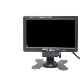 Pardarsey 7 Inch Monitor HDMI 1024 x 600 HD TFT LCD Screen Display AV VGA Input Built-in Speaker for Raspberry Pi 3 Model B+ 3B CCTV Computer PC DVR Car