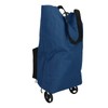 Foldable Shopping Cart with Wheels, Reusable Shopping Cart Bag, Large