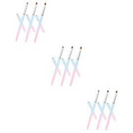 FOMIYES 3sets Professional Nail Art Brush Set Dip Powder Nail Kit Art Brushes Painting Tools Salon Accessory 3pcs*3