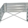 Sunnydaze 59.5" L-Shaped Raised Metal Garden Bed - Galvanized Steel