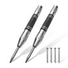 2PCS Automatic Centre Punches, Heavy Duty Spring Loaded Center Hole