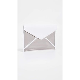 Rebecca Minkoff Women's Leo Clutch, Smoke, Grey, White, Clear, One Size
