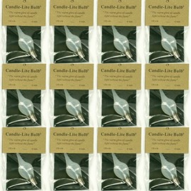 Pack of 12 6 Watt Large Candle-lite Light Bulbs