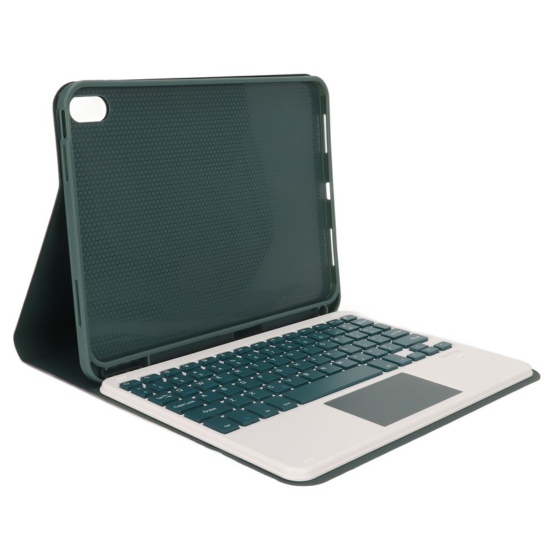 Tablet Case with Magnetic Keyboard Pencil Holder Touchpad for IOS