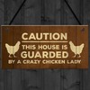 RED OCEAN Novelty Chicken Sign Funny Coop Hen House Plaque