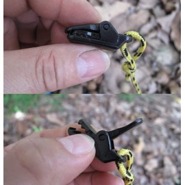 Tarp Clip 20pcs Heavy Duty Plastic Multi-Purpose Clamps Tarp Awning Clips Reusable Tent Tighten Lock Grip for Outdoor Camping Black