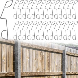 50 Pcs Fence Panel Clips, Fence Panel Wedges to Stop Fence Panels Rattling, Fence Wedges to Stop Banging, Durable Stainless Steel Fence Wedges Grips for 12 Rattling Fences
