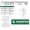 Kingston 1/4” NPT Brass Hard Seat Pressure Relief Valve 90