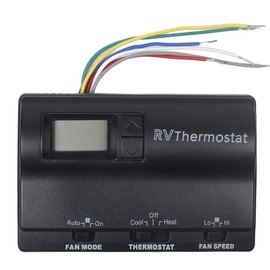 83303862 RV Wall Digital Thermostat Replacement for Heat/Cool T-Stat Wall Thermostat, Compatible with Coleman 83303362 Thermostat with 3 Adjustment Modes (Black)