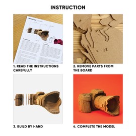 CARTONIC 3D Puzzle Set, Home Decor, Evening Activity, Assemble, Puzzle of Camera, 3D Puzzle, Made from Recycled Cards