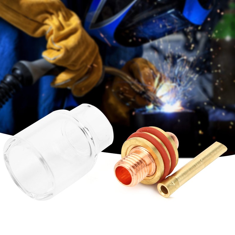 TIG-9/20 Welding Torch Gas Lens Collet Glass Cup Kit for