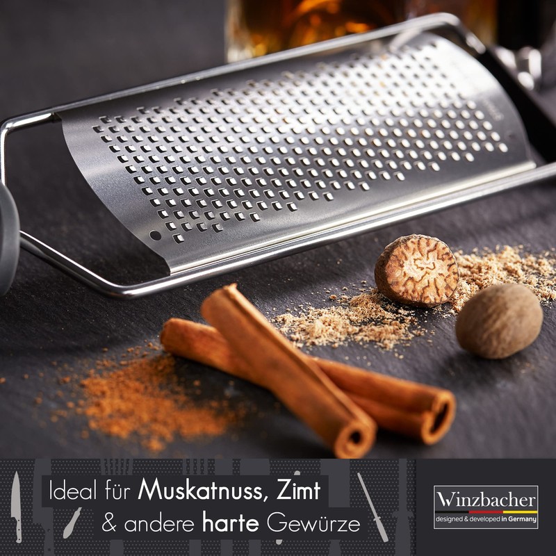 Winzbacher® Premium Zester/Grater, Parmesan/Lemon/Nutmeg / Ginger Grater and Much More