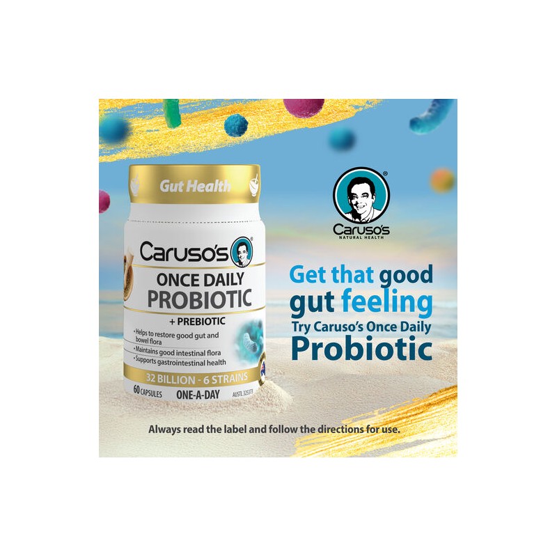 Caruso's Natural Health Probiotic - Once Daily 60 Capsules