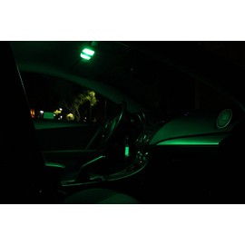 LEDpartsNow 29-30mm Festoon LED Bulb DE3175LL 3022 DE3022 3175 DE3175 (2 pieces), GREEN