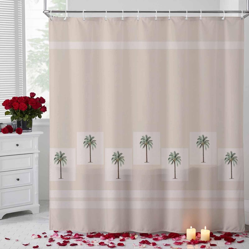 Stuidolane 72x78 Inch Shower Curtain Tropical Palm Trees Bathroom Decor,