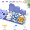 mossime Large 7 Day Pill Box with 7 Removable Daily