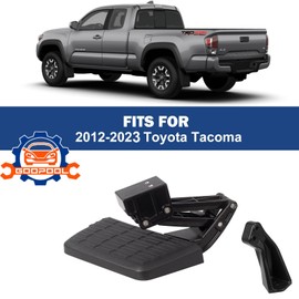 Bed Step Compatible with Toyota Tacoma 2012 2013 2014 2015 2016 2017 2018 2019 2020 2021 2022 2023 Folding Truck Step Bumper Tailgate Step # PT392-35100