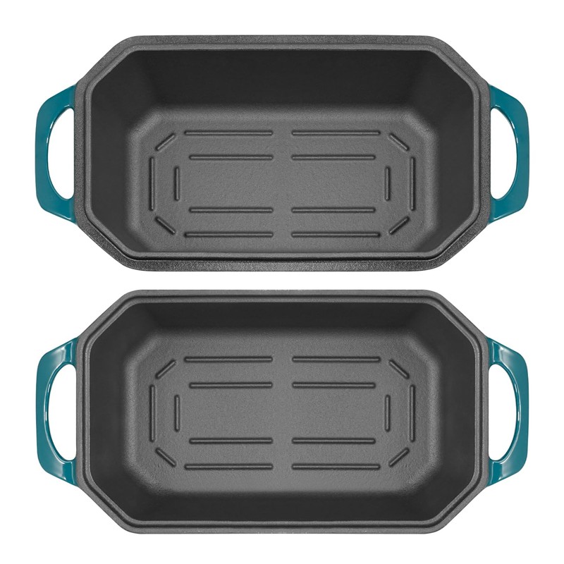 Flavehc Bread Pan Cast Iron Loaf Pan with Lid Bread