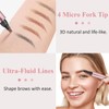 Eyebrow Pencil, Waterproof and Sweatproof Eyebrow Pencil, 2-in-1 Eyebrow Pencil