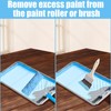 Oungy 20 Pcs Disposable 4Inch Paint Tray Liners & 2