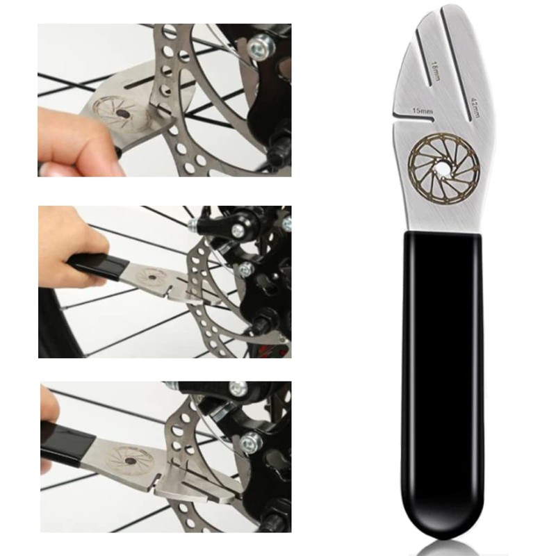 Derailleur Hanger Straightening Tool, Brake Piston Reset Tool for Bicycle,