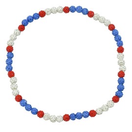 Locisne Baseball Bead Necklace For Men Rhinestone Baseball Necklace Unisex Athlete Inspired Rhinestone Necklace Jewelry Gift for Men Women Baseball Lovers