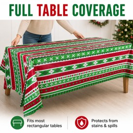 Halloween Plastic Tablecloth Set for Party Tables – 3-Pack Pumpkin, Bat & Castle Covers for Indoor or Outdoor Events