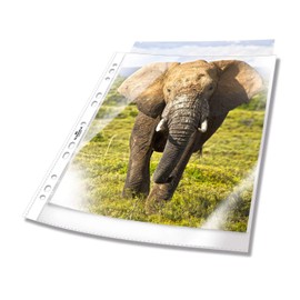Durable 266819 transparent document covers, DIN A4 business, 0.06 mm, box of 100, crystal clear