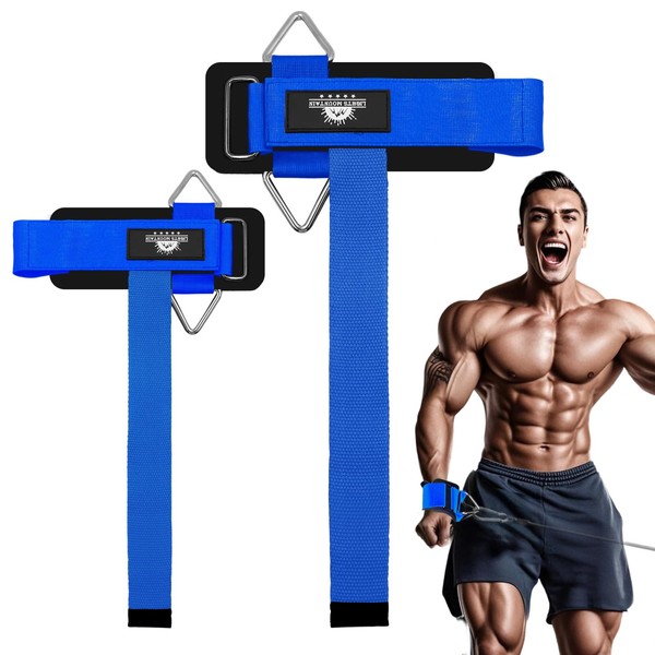 Lights Mountain Wrist Cuffs Weight Lifting Straps – Heavy-Duty Cable