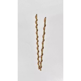 CedarMountainWorks 5-Pack Copper Brass Electroculture Coils – Garden Antennas for Enhanced Plants - 24"