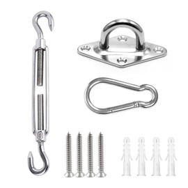 Shade Sail Hardware Kit,6 Inches Sun Shade Sail Hardware Kit,Shade Sail Hardware,Shade Hardware Kit for Garden Outdoors