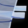 ESLIR Curtains with Tabs Transparent Tab-Top Curtain Waves Pattern Voile