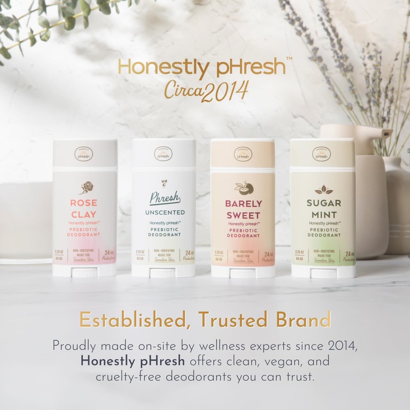 Honestly pHresh Prebiotic Natural Deodorant for Women – Aluminum &