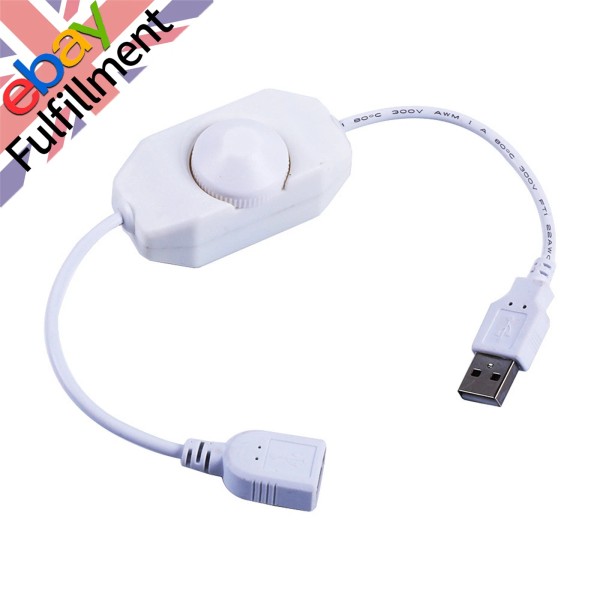Universal White 5V LED Knob Dimmer Rotary Brightness Controller For