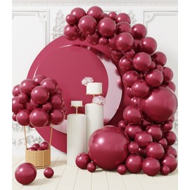 AULE 100 Pcs Party Balloons Different Sizes 18/10/5 inch Chrome Latex Shiny Helium Balloons Party Decoration for Birthday Wedding Baby Shower Graduation Anniversary