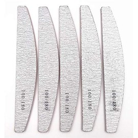 Nail Files Bufers 5PCS Nail File 100/180 Sanding Buffer Block Pedicure Buffing Polish Beauty Tools Nail Files Grey Boat Hot