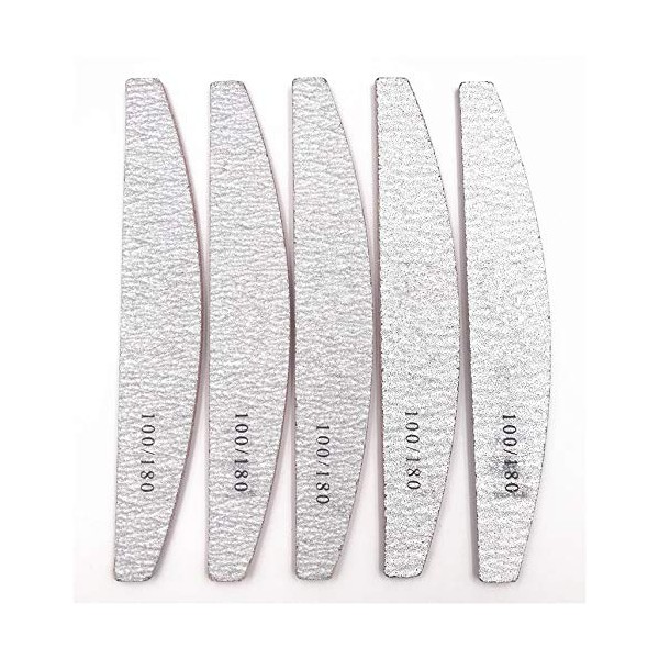 Nail Files Bufers 5PCS Nail File 100/180 Sanding Buffer Block