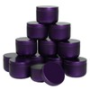 12Pack 2oz Candle Tins with Lids, Purple