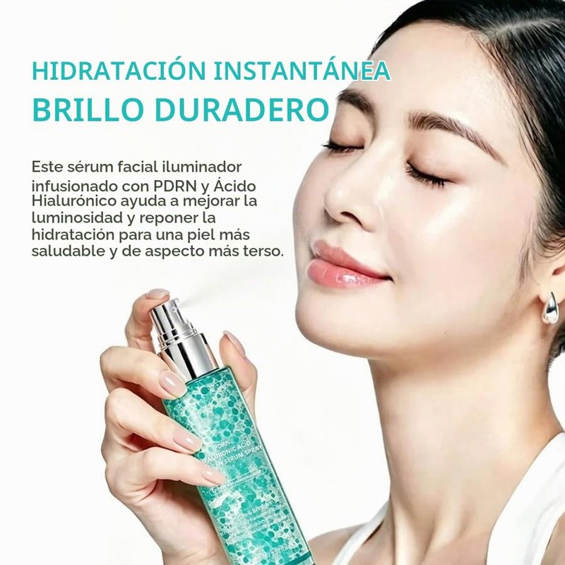 Set Crema Facial Bruma Ácido Hialurónico Pdrn Hidratación Profunda Rejuvenecimiento