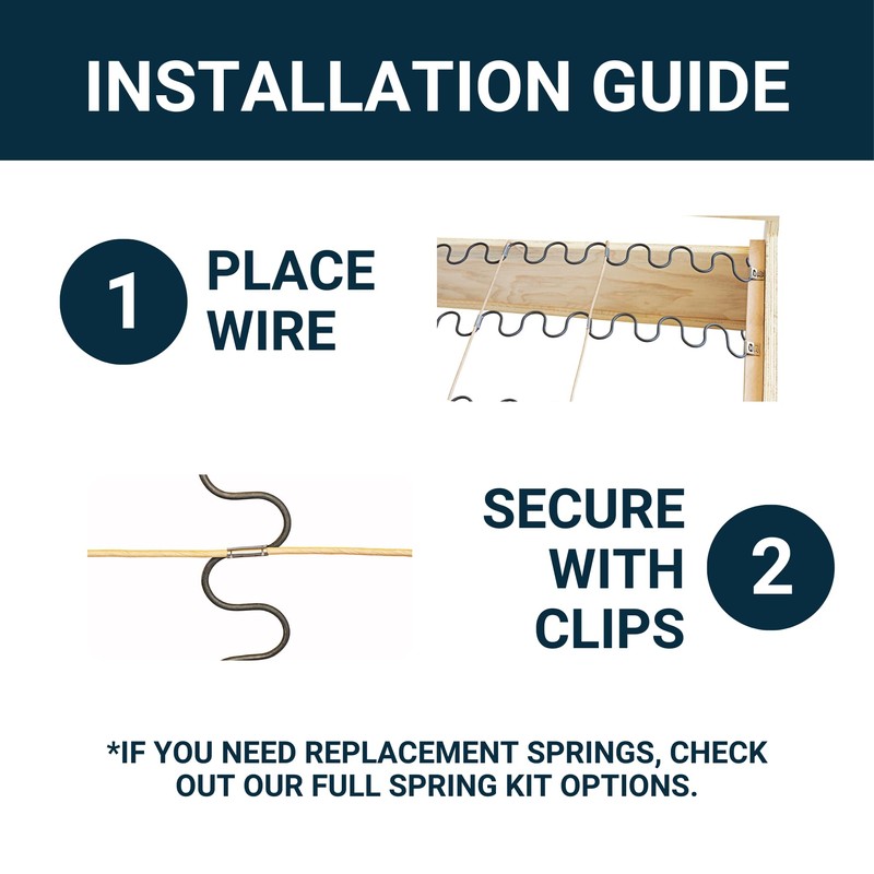 House2Home Upholstery Stay Wire for Sofa Furniture Springs, 20ft with