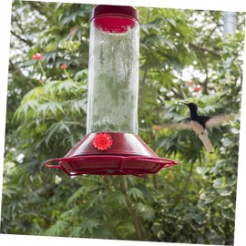 Hummingbird Feeder Flowers,30 Set Bird Hanging Watering Ports Replacement Parts Hummingbird Hanging Waterer Bird Feeder Supplies(Red)