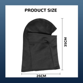 ARYEAM Cold Weather Balaclava Ski Mask for Men Windproof Thermal Winter Scarf Neck Warmer Windproof Fleece Lined Polyester Black for Cycling Running Hiking