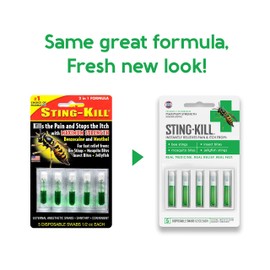 Sting-Kill Maximum Strength Disposable Swabs, 5 Count (Pack of 5)