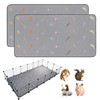LWYMX 2Pcs Guinea Pig Cage Liners,Guinea Pig Fleece Cage Liners36''X72''