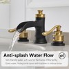 BATHLAVISH Widespread Bathroom Faucet Black Gold, Bathroom Faucet 3 Hole
